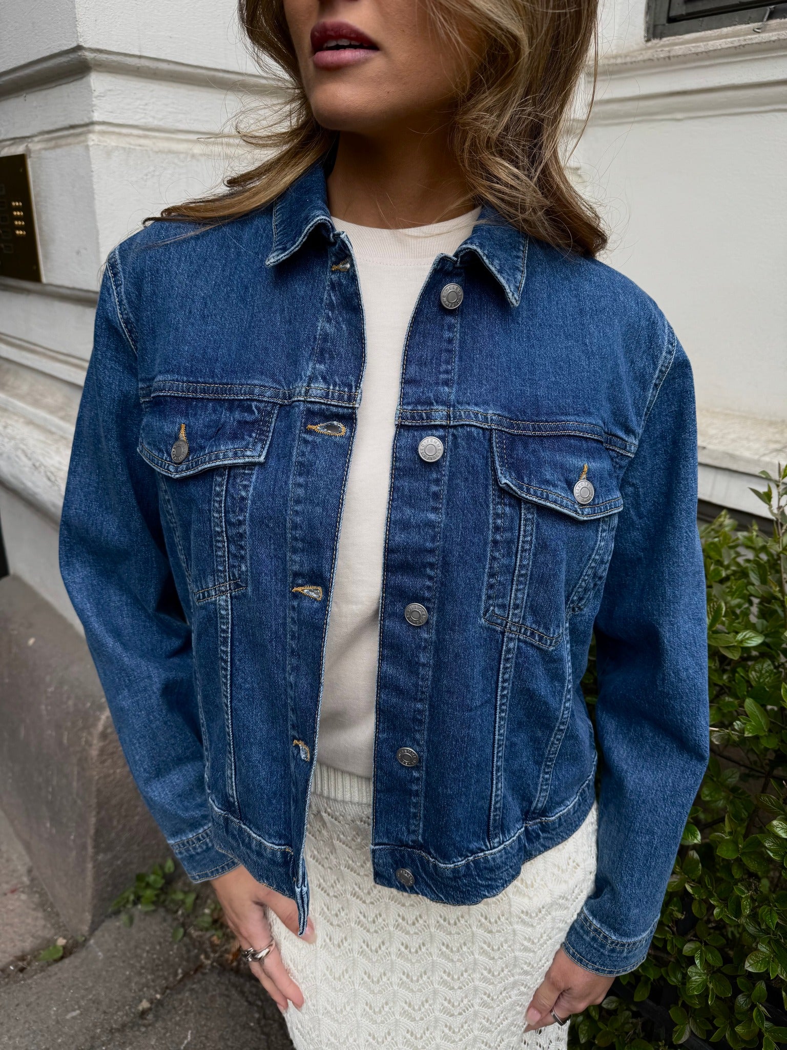 SLFCENA Denim Jacket - Medium Blue Denim